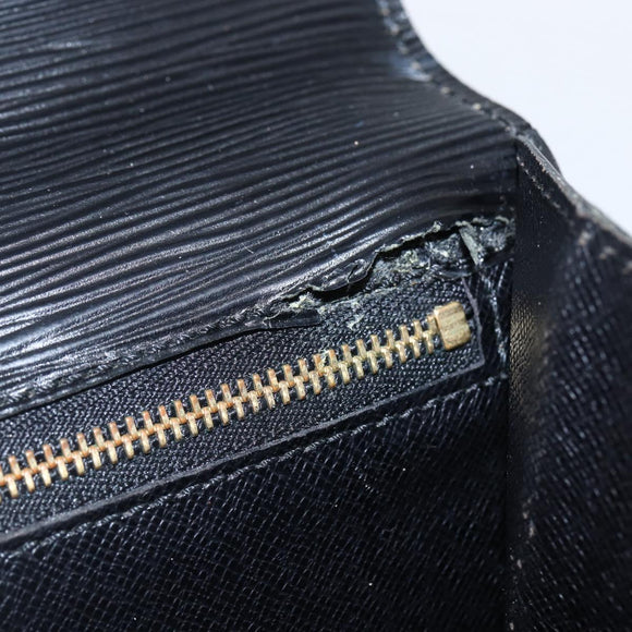 LOUIS VUITTON Epi Serie Dragonne Clutch Bag Black Noir M52612 LV Auth ep13469