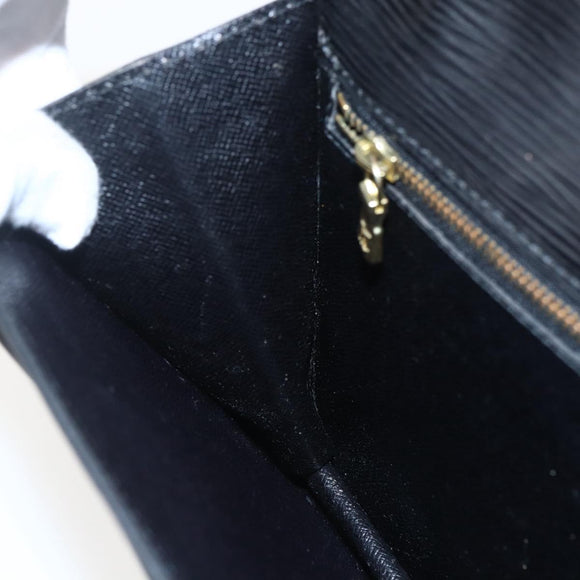 LOUIS VUITTON Epi Serie Dragonne Clutch Bag Black Noir M52612 LV Auth ep13469