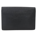 LOUIS VUITTON Epi Serie Dragonne Clutch Bag Black Noir M52612 LV Auth ep13469-2