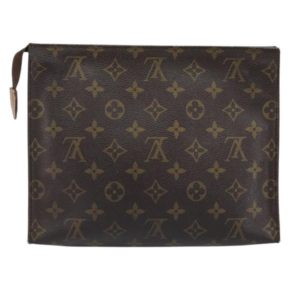LOUIS VUITTON Monogram Poche Toilette 26 Pouch M47542 LV Auth ep13470