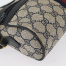 GUCCI GG Supreme Sherry Line Shoulder Bag PVC Navy Gold 89 02 004 Auth ep13472-15