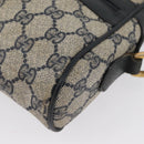 GUCCI GG Supreme Sherry Line Shoulder Bag PVC Navy Gold 89 02 004 Auth ep13472-16