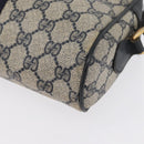 GUCCI GG Supreme Sherry Line Shoulder Bag PVC Navy Gold 89 02 004 Auth ep13472-18
