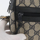 GUCCI GG Supreme Sherry Line Shoulder Bag PVC Navy Gold 89 02 004 Auth ep13472-20