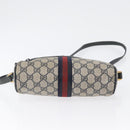GUCCI GG Supreme Sherry Line Shoulder Bag PVC Navy Gold 89 02 004 Auth ep13472-5