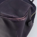 PRADA Boston Bag Nylon Purple Silver Auth ep13475-14