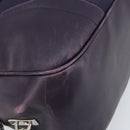 PRADA Boston Bag Nylon Purple Silver Auth ep13475-15