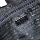 PRADA Boston Bag Nylon Purple Silver Auth ep13475-21