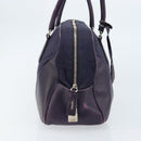 PRADA Boston Bag Nylon Purple Silver Auth ep13475-4