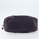 PRADA Boston Bag Nylon Purple Silver Auth ep13475-5