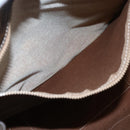 CELINE Macadam Canvas Tote Bag PVC Leather Brown Gold Auth ep13478-21