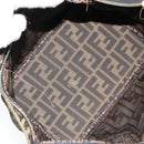 FENDI Zucca Canvas Hand Bag Brown Black Auth ep13479-11