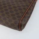 CELINE Macadam Canvas Shoulder Bag PVC Leather Brown Gold Auth ep13480-12