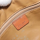 CELINE Macadam Canvas Shoulder Bag PVC Leather Brown Gold Auth ep13480-16
