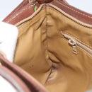 CELINE Macadam Canvas Shoulder Bag PVC Leather Brown Gold Auth ep13480-19