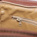 CELINE Macadam Canvas Shoulder Bag PVC Leather Brown Gold Auth ep13480-20