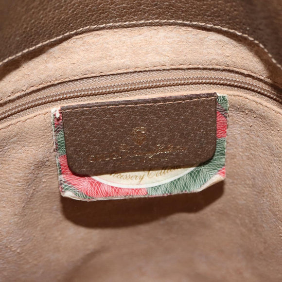 GUCCI GG Supreme Web Sherry Line Bag PVC Beige Gold 904 02 081 Auth ep13481