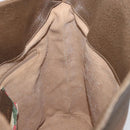 GUCCI GG Supreme Web Sherry Line Bag PVC Beige Gold 904 02 081 Auth ep13481-19