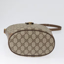 GUCCI GG Supreme Web Sherry Line Bag PVC Beige Gold 904 02 081 Auth ep13481-5