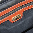 FENDI Pecan Canvas Hand Bag Black Brown Auth ep13483-20
