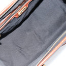 FENDI Pecan Canvas Hand Bag Black Brown Auth ep13483-10