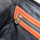 FENDI Pecan Canvas Hand Bag Black Brown Auth ep13483-23