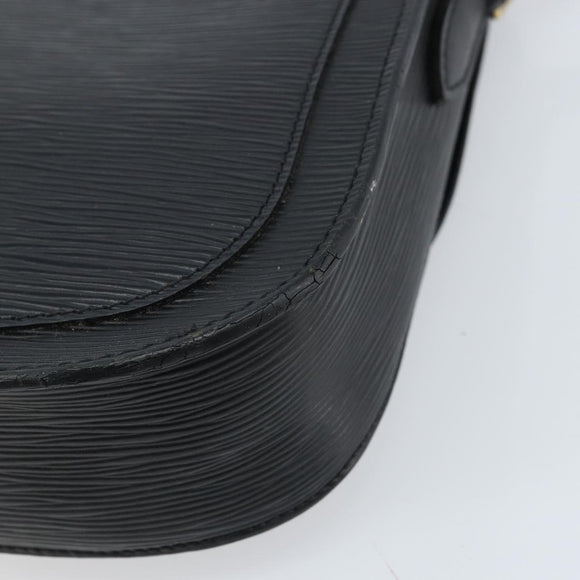 LOUIS VUITTON Epi Saint Cloud GM Shoulder Bag Black Noir M52192 LV Auth ep13485