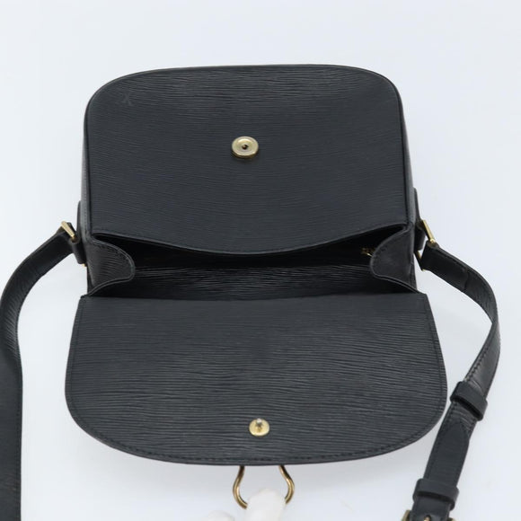 LOUIS VUITTON Epi Saint Cloud GM Shoulder Bag Black Noir M52192 LV Auth ep13485