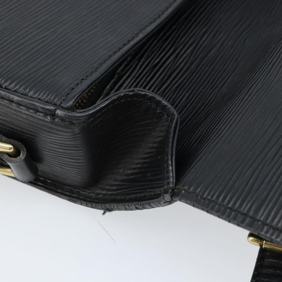 LOUIS VUITTON Epi Saint Cloud GM Shoulder Bag Black Noir M52192 LV Auth ep13485