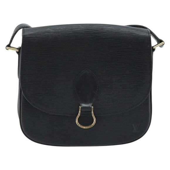 LOUIS VUITTON Epi Saint Cloud GM Shoulder Bag Black Noir M52192 LV Auth ep13485
