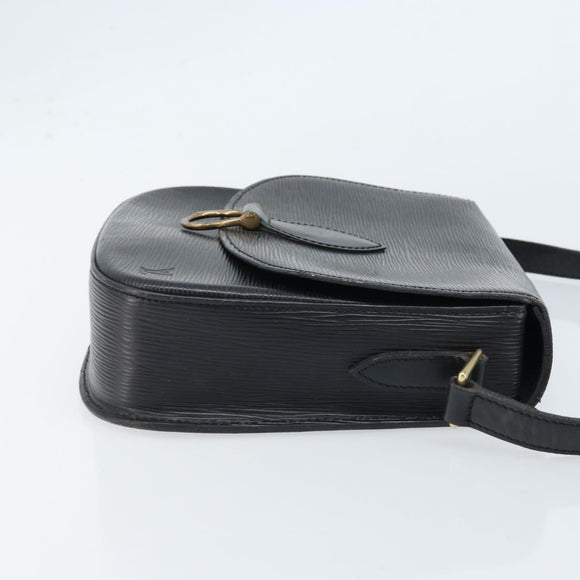 LOUIS VUITTON Epi Saint Cloud GM Shoulder Bag Black Noir M52192 LV Auth ep13485