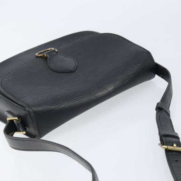 LOUIS VUITTON Epi Saint Cloud GM Shoulder Bag Black Noir M52192 LV Auth ep13485