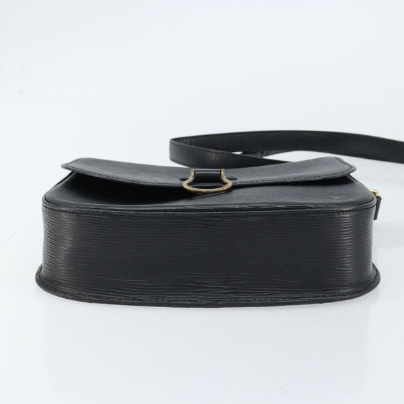 LOUIS VUITTON Epi Saint Cloud GM Shoulder Bag Black Noir M52192 LV Auth ep13485