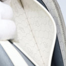 Christian Dior Honeycomb Canvas Chain Shoulder Bag PVC White Gold Auth ep13486-20