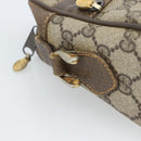 GUCCI GG Supreme Web Sherry Line Bag PVC Beige Gold 010 378 Auth ep13488-15