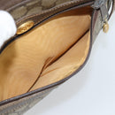 GUCCI GG Supreme Web Sherry Line Bag PVC Beige Gold 010 378 Auth ep13488-23