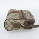 GUCCI GG Supreme Web Sherry Line Bag PVC Beige Gold 010 378 Auth ep13488-4