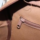 BURBERRY Nova Check Boston Bag Canvas Leather Beige Gold Auth ep13490-19