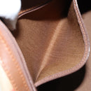 BURBERRY Nova Check Boston Bag Canvas Leather Beige Gold Auth ep13490-20