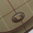 Burberrys Nova Check Shoulder Bag Canvas Beige Gold Auth ep13493-14