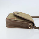 Burberrys Nova Check Shoulder Bag Canvas Beige Gold Auth ep13493-4
