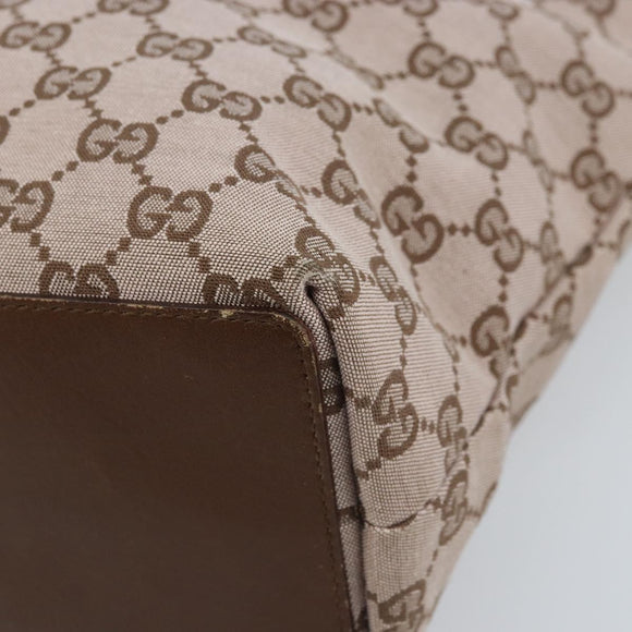 GUCCI GG Canvas Tote Bag Pink Gold 002 1099 Auth ep13494