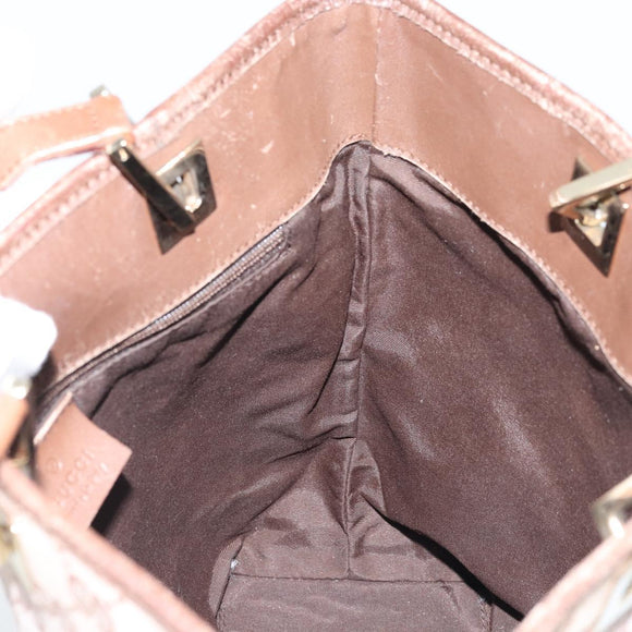 GUCCI GG Canvas Tote Bag Pink Gold 002 1099 Auth ep13494