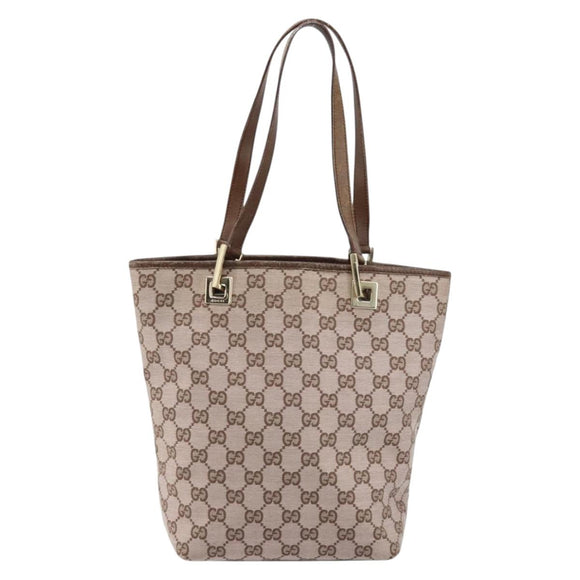 GUCCI GG Canvas Tote Bag Pink Gold 002 1099 Auth ep13494