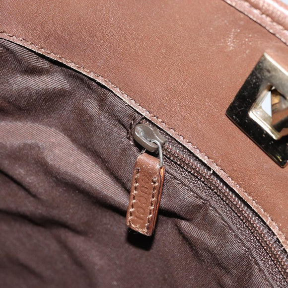 GUCCI GG Canvas Tote Bag Pink Gold 002 1099 Auth ep13494