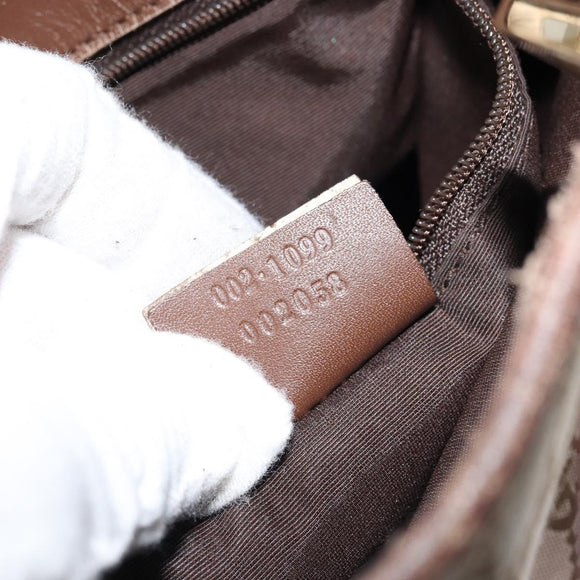 GUCCI GG Canvas Tote Bag Pink Gold 002 1099 Auth ep13494