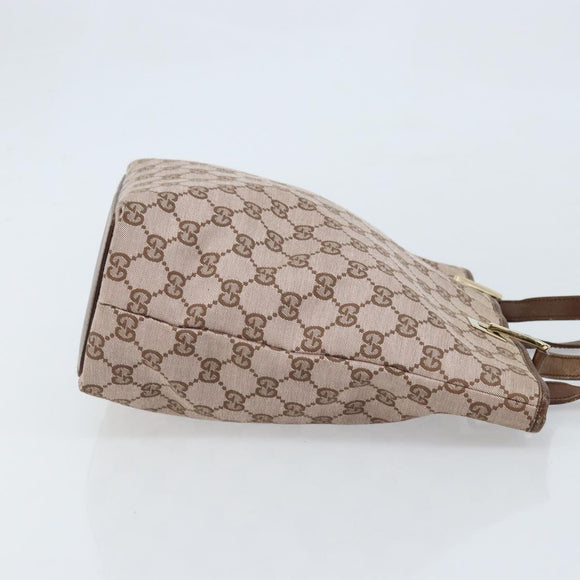 GUCCI GG Canvas Tote Bag Pink Gold 002 1099 Auth ep13494