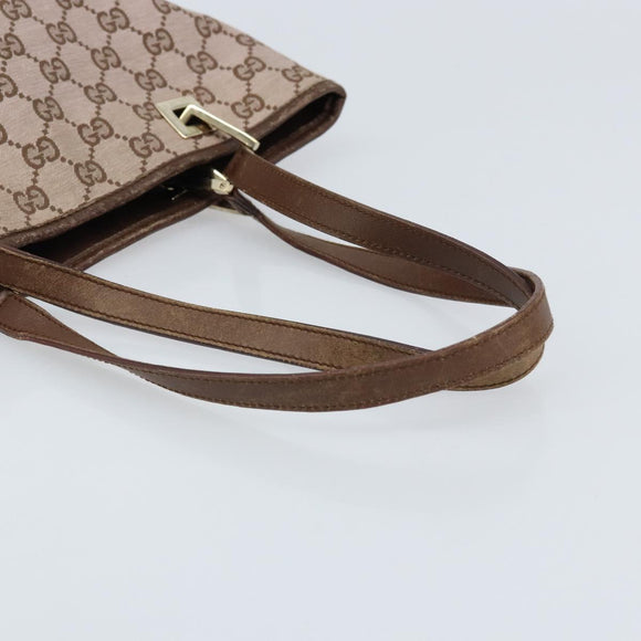 GUCCI GG Canvas Tote Bag Pink Gold 002 1099 Auth ep13494