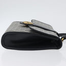 GUCCI GG Supreme Shoulder Bag PVC Navy Gold Auth ep13495-4
