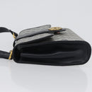 GUCCI GG Supreme Shoulder Bag PVC Navy Gold Auth ep13495-5